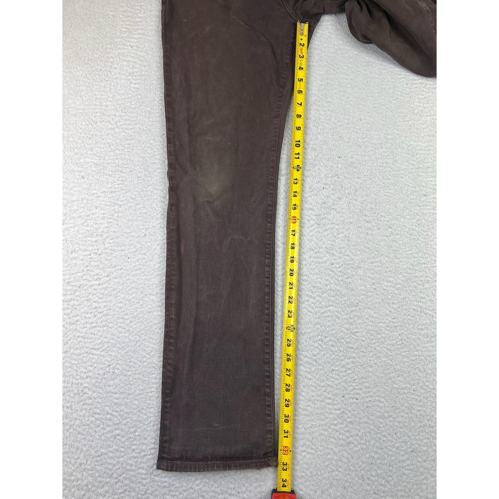 Joe's‎ Jeans Mens Jeans 33x32 Brown Straight Narrow Fit Made USA Stretch Denim - Picture 10 of 12